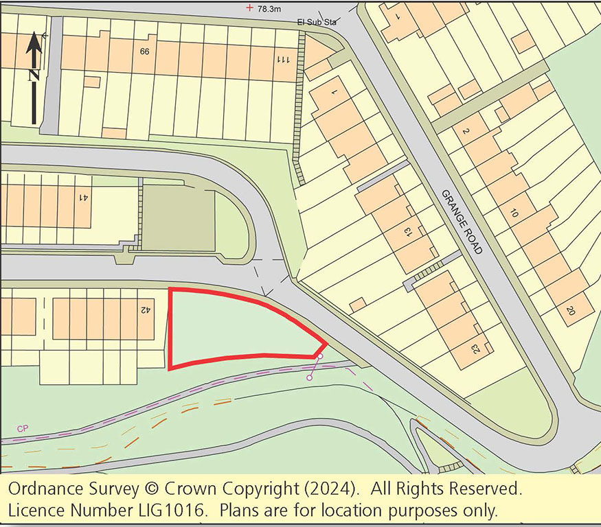 Lot: 131 - LAND WITH OUTLINE PLANNING FOR THREE DWELLINGS -